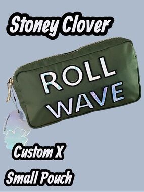 NWT Stoney Clover “Roll Wave” Small Pouch In Olive